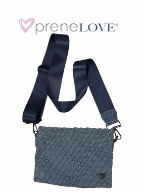 preneLOVE Charlotte Denim Woven Crossbody Bag